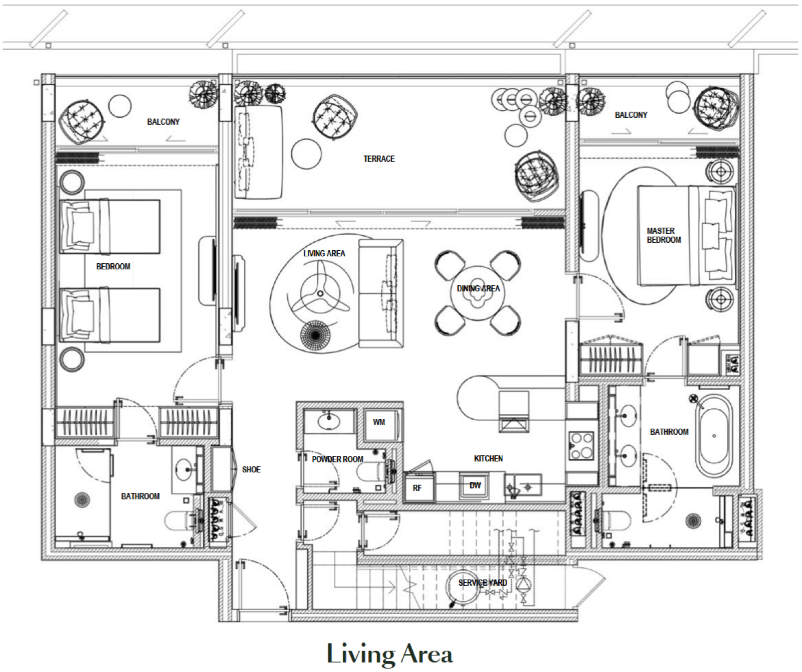 2 BR Penthouse
