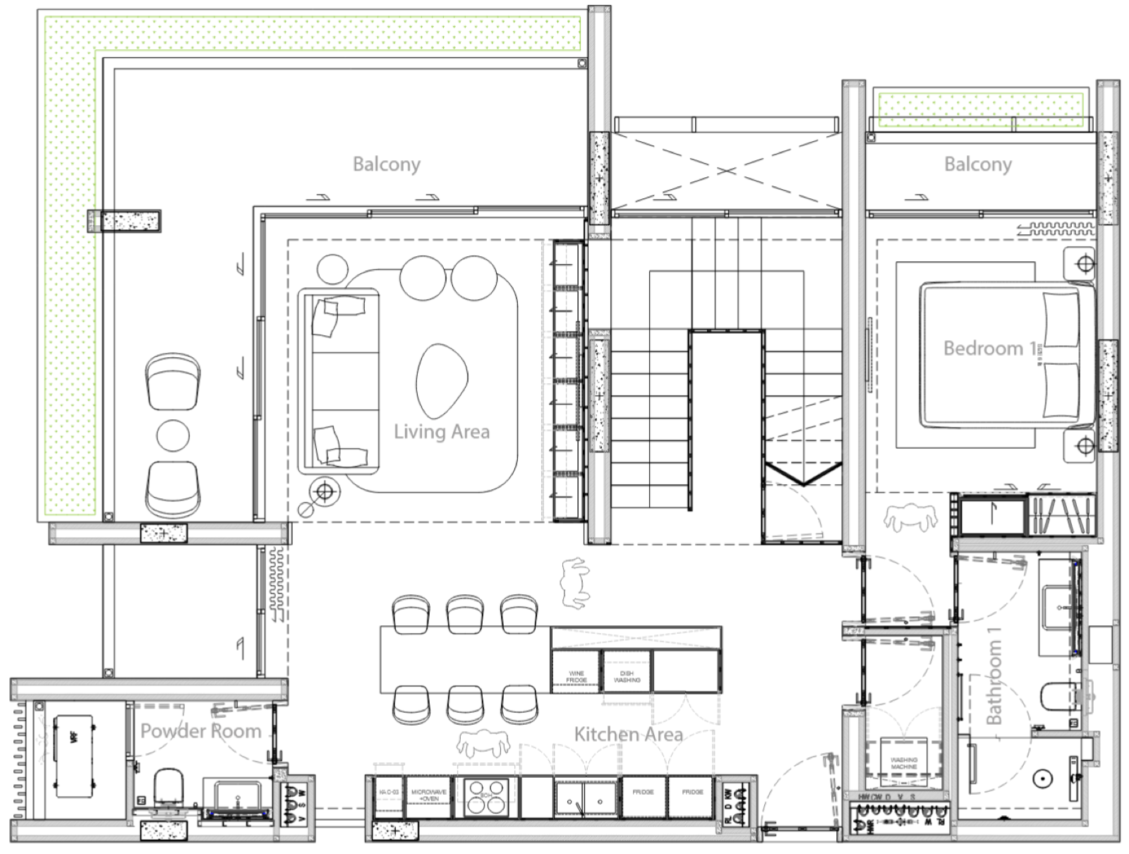 3 BR Penthouse